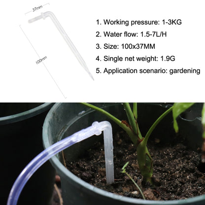 FR-258 40pcs 4/7mm Capillary Transparent Curved Drop Arrow สวน Micro-Spray ชลประทาน Arrow