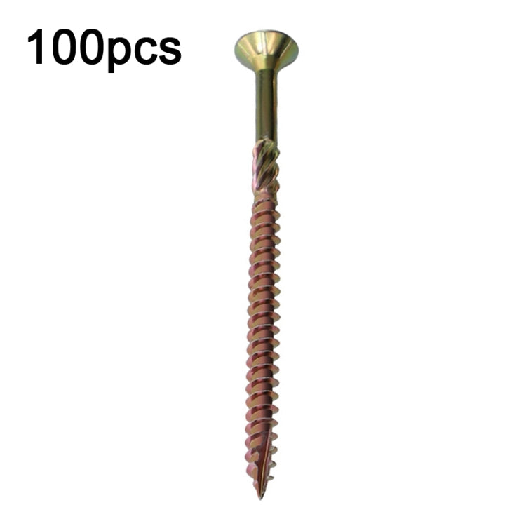 RUITOOL T25 100 ชิ้นสกรูงานไม้ Torx สกรูเกลียวปล่อย, 5 x 80mm, 4.5 x 60mm, 4.5 x 45mm, 4.5 x 35mm