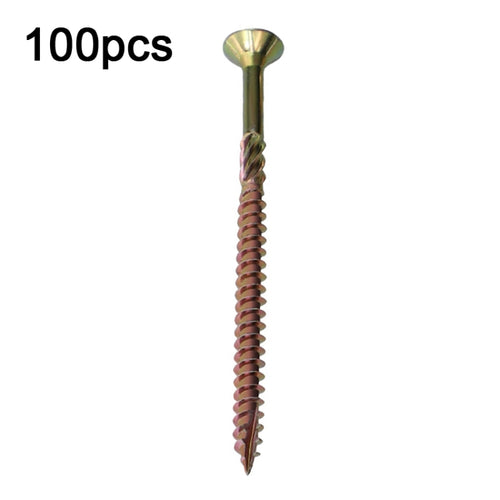 RUITOOL T25 100 ชิ้นสกรูงานไม้ Torx สกรูเกลียวปล่อย, 5 x 80mm, 4.5 x 60mm, 4.5 x 45mm, 4.5 x 35mm
