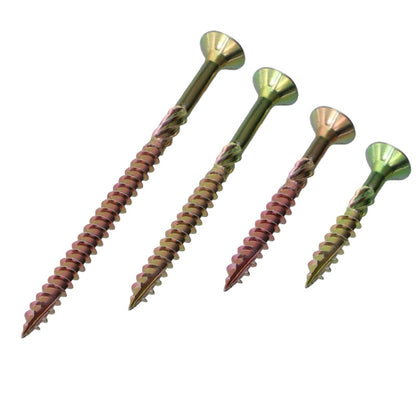 RUITOOL T25 100 ชิ้นสกรูงานไม้ Torx สกรูเกลียวปล่อย, 5 x 80mm, 4.5 x 60mm, 4.5 x 45mm, 4.5 x 35mm