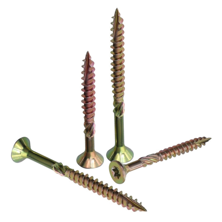 RUITOOL T25 100 ชิ้นสกรูงานไม้ Torx สกรูเกลียวปล่อย, 5 x 80mm, 4.5 x 60mm, 4.5 x 45mm, 4.5 x 35mm