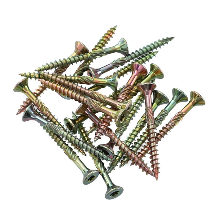 RUITOOL T25 100 ชิ้นสกรูงานไม้ Torx สกรูเกลียวปล่อย, 5 x 80mm, 4.5 x 60mm, 4.5 x 45mm, 4.5 x 35mm