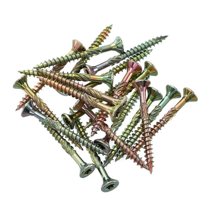 RUITOOL T25 100 ชิ้นสกรูงานไม้ Torx สกรูเกลียวปล่อย, 5 x 80mm, 4.5 x 60mm, 4.5 x 45mm, 4.5 x 35mm