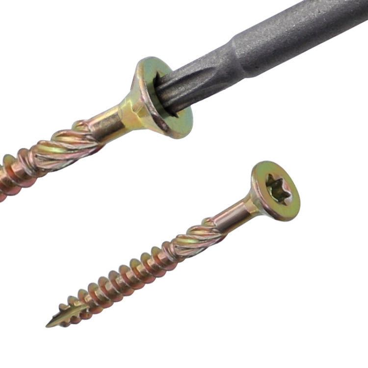 RUITOOL T25 100 ชิ้นสกรูงานไม้ Torx สกรูเกลียวปล่อย, 5 x 80mm, 4.5 x 60mm, 4.5 x 45mm, 4.5 x 35mm