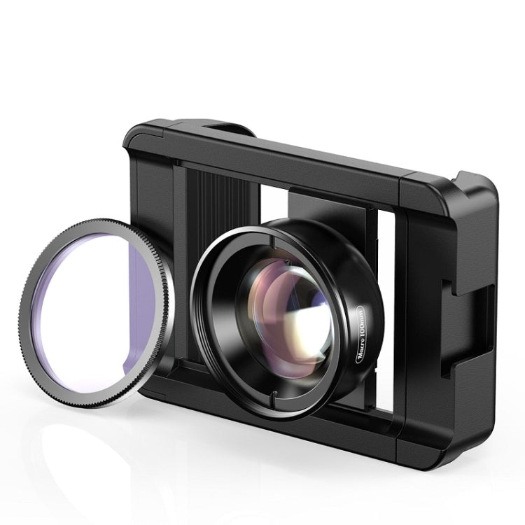 APEXEL CM-HB100CPL HB100mm HD เลนส์มาโครภายนอกสำหรับโทรศัพท์มือถือพร้อม CPL, CM-HB100CPL