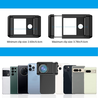 APEXEL CM-HB100CPL HB100mm HD เลนส์มาโครภายนอกสำหรับโทรศัพท์มือถือพร้อม CPL, CM-HB100CPL
