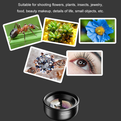 APEXEL CM-HB100CPL HB100mm HD เลนส์มาโครภายนอกสำหรับโทรศัพท์มือถือพร้อม CPL, CM-HB100CPL