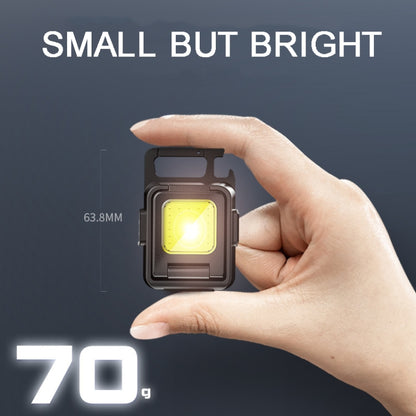ไฟฉาย COB สองด้าน Mini Keychain Light Camping Light, Without Stand, With Stand