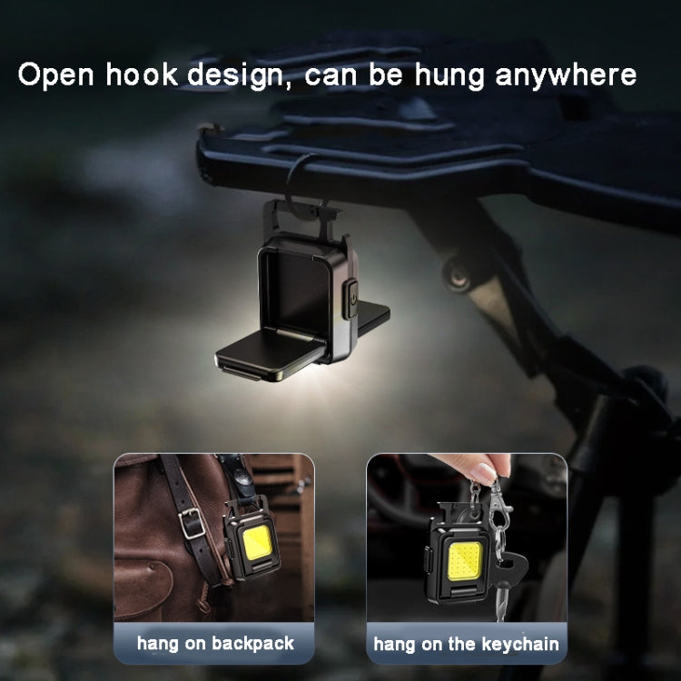 ไฟฉาย COB สองด้าน Mini Keychain Light Camping Light, Without Stand, With Stand