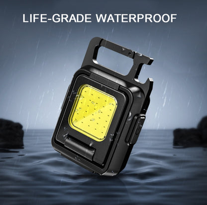 ไฟฉาย COB สองด้าน Mini Keychain Light Camping Light, Without Stand, With Stand