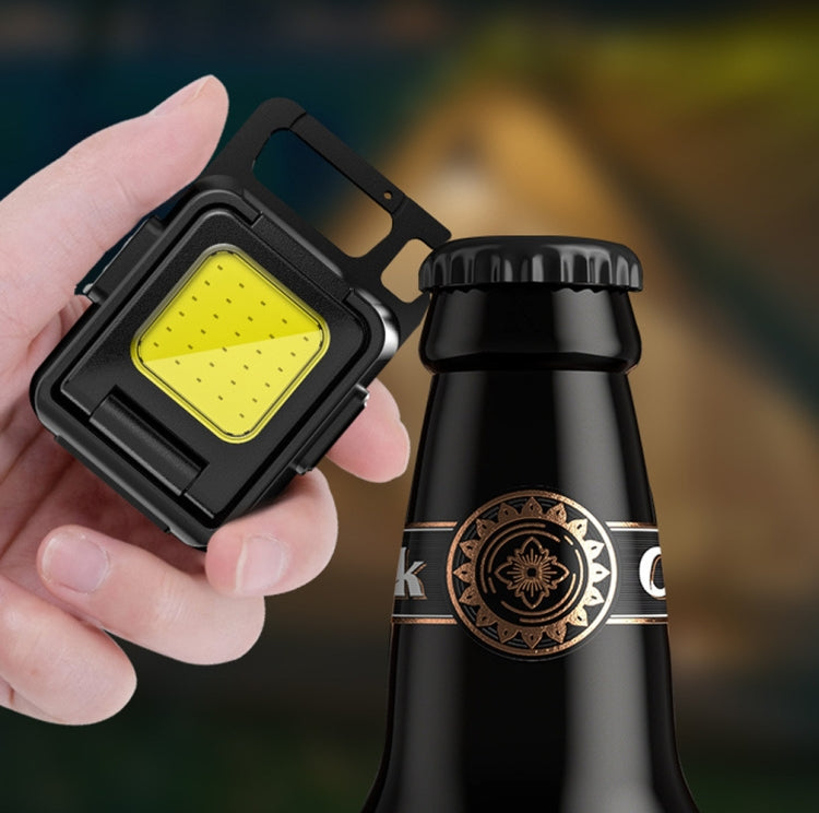 ไฟฉาย COB สองด้าน Mini Keychain Light Camping Light, Without Stand, With Stand