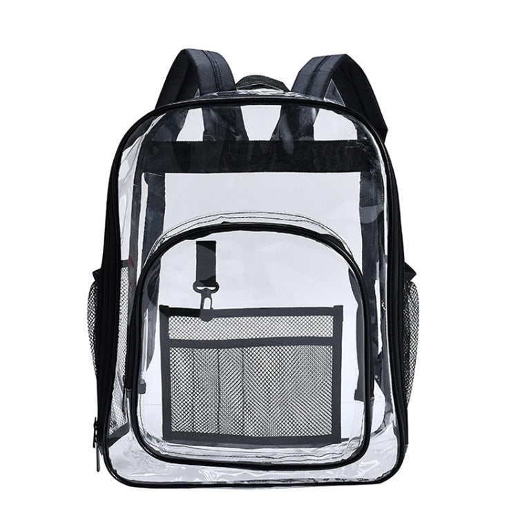 PVC ใสกันน้ำกระเป๋าเป้สะพายหลังนักเรียนโรงเรียน, Large Purple, Large Light Grey, Large Black, Small Pink, Small Black, Small Gray, Candy Color Black