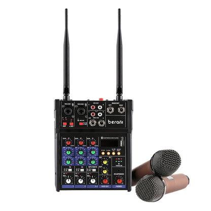 G4-M1 มิกเซอร์ 4 ทิศทางพร้อมอุปกรณ์เอฟเฟกต์ไมโครโฟนไร้สาย Small K Aong Recording Bluetooth Mixer, 4-way