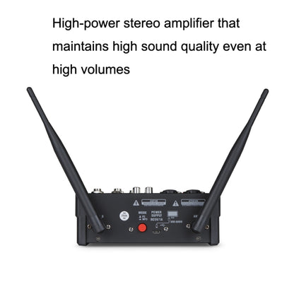G4-M1 มิกเซอร์ 4 ทิศทางพร้อมอุปกรณ์เอฟเฟกต์ไมโครโฟนไร้สาย Small K Aong Recording Bluetooth Mixer, 4-way