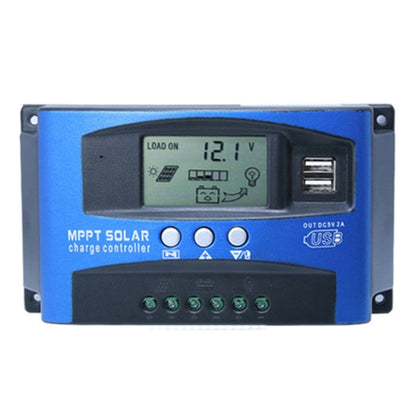 YCX-003 30-100A เครื่องควบคุมการชาร์จพลังงานแสงอาทิตย์พร้อมหน้าจอ LED และพอร์ต USB คู่เครื่องชาร์จ MPPT อัจฉริยะ, 12/24V 30A, 12/24V 40A, 12/24V 50A, 12/24V 60A, 12/24V 100A, 12/24/36/48/60V 100A