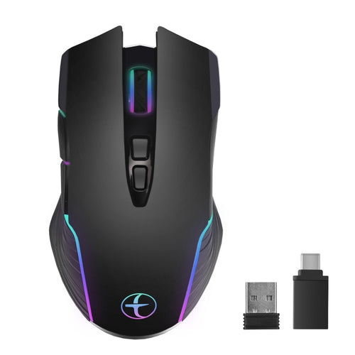 E50 2.4G Wireless Mouse Jiggler เมาส์ไร้สายแบบพกพาพร้อมปุ่ม 7 ปุ่ม