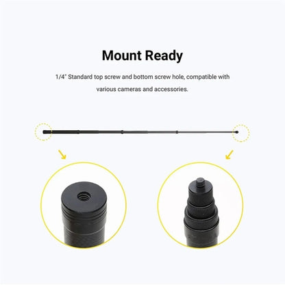 ไม้เซลฟี่ที่มองไม่เห็น Monopod แบบขยายคาร์บอนไฟเบอร์สำหรับกล้องกีฬา Insta360 / DJI Action / GoPro / Xiao Yi, 1.5m, 3m, 5m