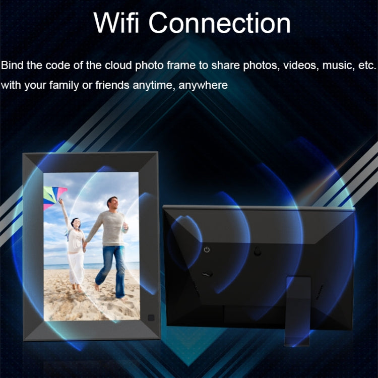 JT101F-C01 กรอบรูปอิเล็กทรอนิกส์ระบบสัมผัสอัจฉริยะขนาด 10.1 นิ้วพร้อมฟังก์ชั่นเซ็นเซอร์มนุษย์, ปลั๊กของสหรัฐฯ, 10.1-Inch