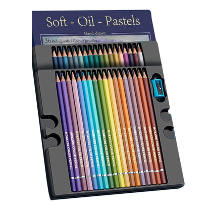 36 สี Oily Bright Color Pencil Studio ชุดพิเศษ, 36 Colors Macaron, 36 Colors Morandi, 36 Colors Classic Model