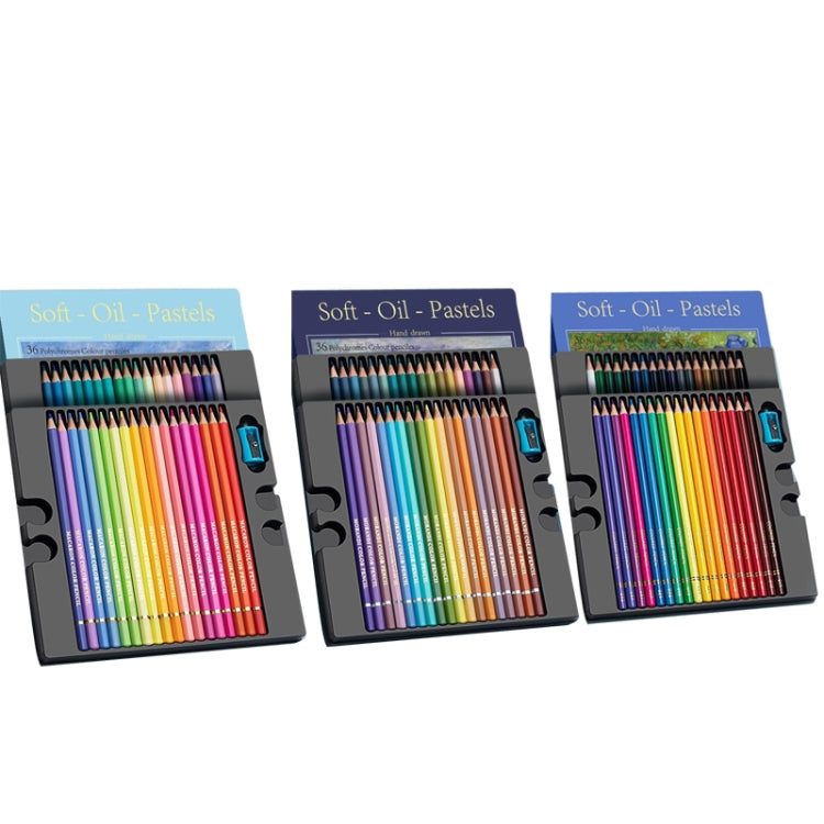 36 สี Oily Bright Color Pencil Studio ชุดพิเศษ, 36 Colors Macaron, 36 Colors Morandi, 36 Colors Classic Model