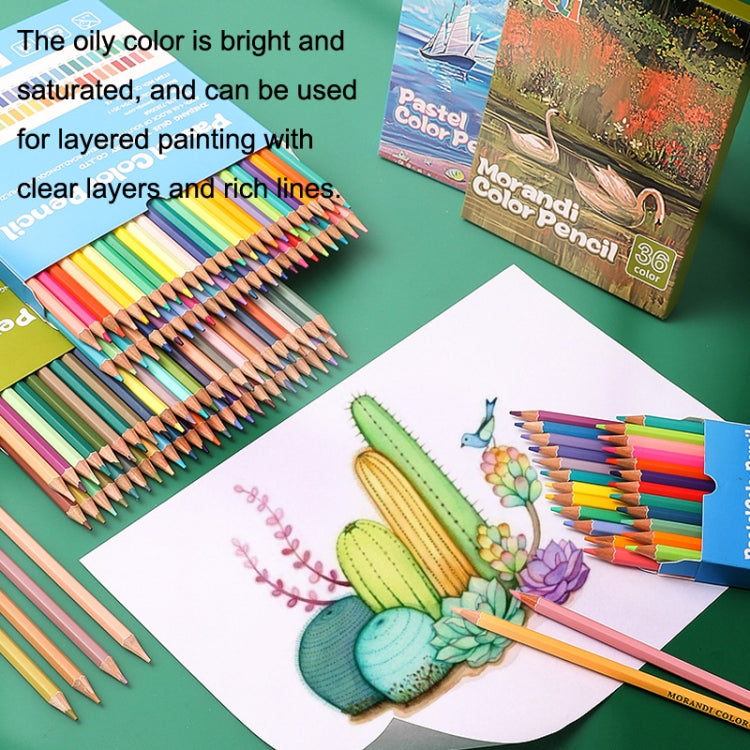 36 สี Oily Bright Color Pencil Studio ชุดพิเศษ, 36 Colors Macaron, 36 Colors Morandi, 36 Colors Classic Model