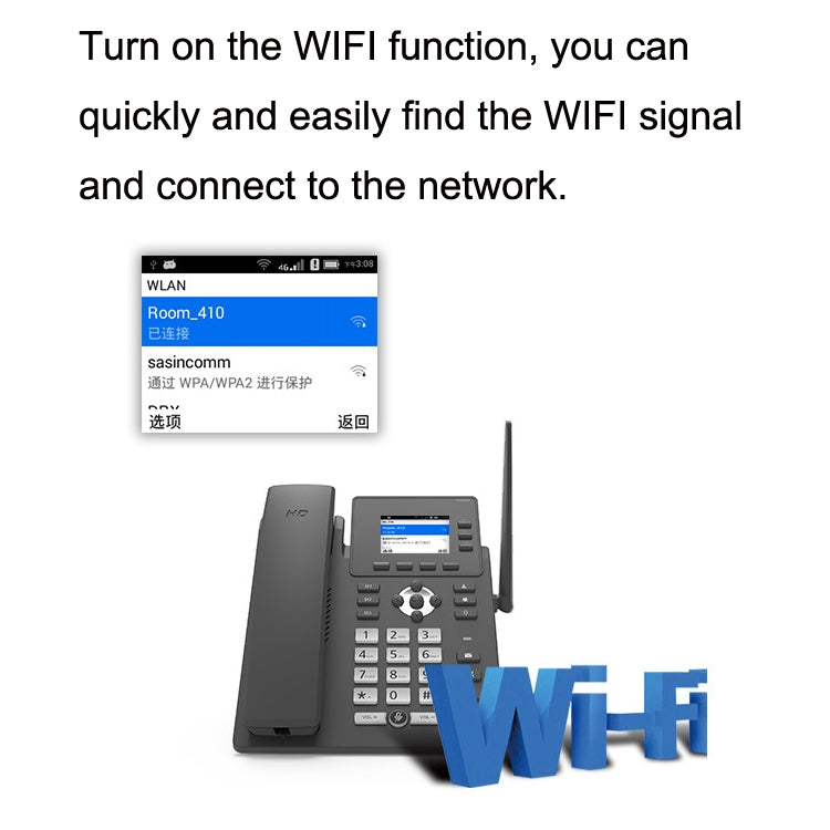 S01 Smart VOIP Network Phone 4G Full Netcom SIP Audio ConferenceBusiness Office โทรศัพท์บ้านไร้สายประจำที่, S01