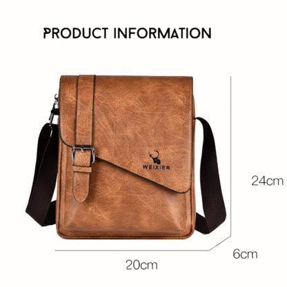 WEIXIER D266 Retro Crossbody กระเป๋าสะพาย Messenger ความจุขนาดใหญ่กระเป๋าสะพาย Tot Backpack