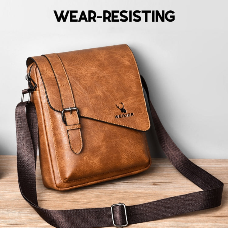 WEIXIER D266 Retro Crossbody กระเป๋าสะพาย Messenger ความจุขนาดใหญ่กระเป๋าสะพาย Tot Backpack