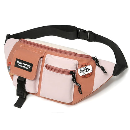 กระเป๋าสะพายข้าง Canvas Crossbody กระเป๋าสะพายไหล่แบบ Light Sports Chest Bag, Black, Black+Lanyard, Orange, Orange+Lanyard, Blue, Blue+Lanyard, Green, Green+Lanyard