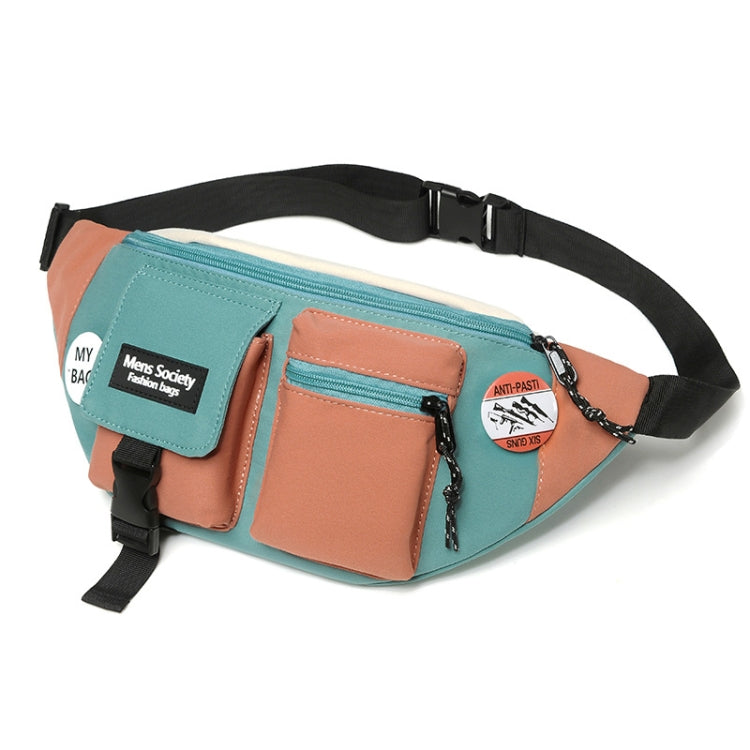 กระเป๋าสะพายข้าง Canvas Crossbody กระเป๋าสะพายไหล่แบบ Light Sports Chest Bag, Black, Black+Lanyard, Orange, Orange+Lanyard, Blue, Blue+Lanyard, Green, Green+Lanyard