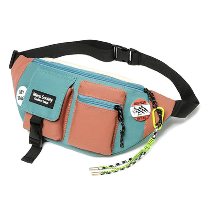กระเป๋าสะพายข้าง Canvas Crossbody กระเป๋าสะพายไหล่แบบ Light Sports Chest Bag, Black, Black+Lanyard, Orange, Orange+Lanyard, Blue, Blue+Lanyard, Green, Green+Lanyard