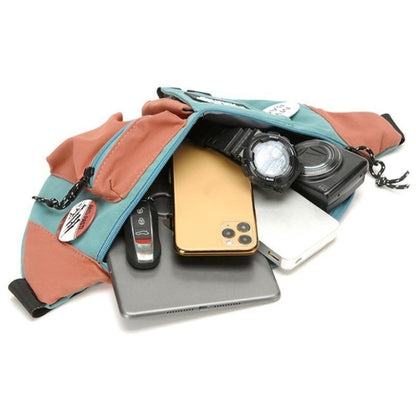 กระเป๋าสะพายข้าง Canvas Crossbody กระเป๋าสะพายไหล่แบบ Light Sports Chest Bag, Black, Black+Lanyard, Orange, Orange+Lanyard, Blue, Blue+Lanyard, Green, Green+Lanyard