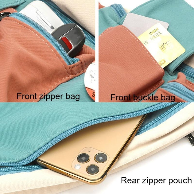 กระเป๋าสะพายข้าง Canvas Crossbody กระเป๋าสะพายไหล่แบบ Light Sports Chest Bag, Black, Black+Lanyard, Orange, Orange+Lanyard, Blue, Blue+Lanyard, Green, Green+Lanyard