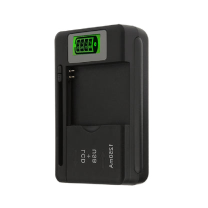 เครื่องชาร์จแบตเตอรี่โทรศัพท์มือถืออเนกประสงค์ SS-5 พร้อมเอาต์พุต USB และจอ LCD ปลั๊ก US, 600A/1250mA