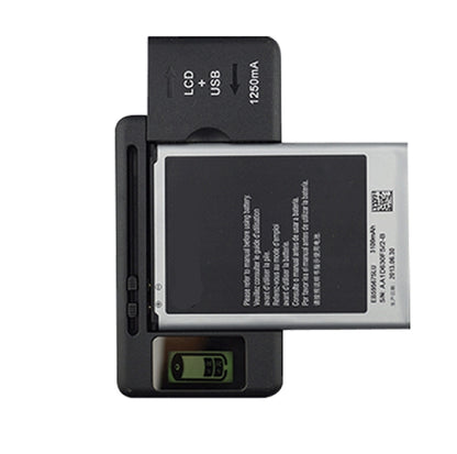 เครื่องชาร์จแบตเตอรี่โทรศัพท์มือถืออเนกประสงค์ SS-5 พร้อมเอาต์พุต USB และจอ LCD ปลั๊ก US, 600A/1250mA