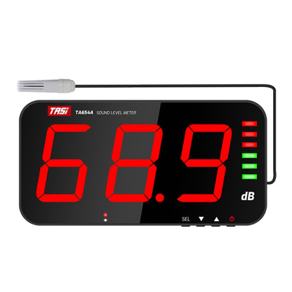 เครื่องตรวจจับเดซิเบลเครื่องวัดเสียงรบกวนติดผนังหน้าจอขนาดใหญ่, TA653A, TA654A
