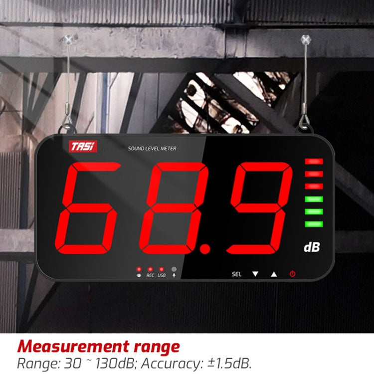 เครื่องตรวจจับเดซิเบลเครื่องวัดเสียงรบกวนติดผนังหน้าจอขนาดใหญ่, TA653A, TA654A