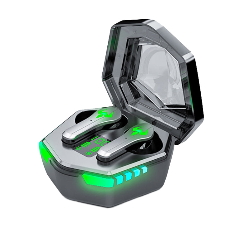N35 TWS หูฟังเกมบลูทูธไร้สายแบบอินเอียร์แสงสีสันสดใสแฝงต่ำ, Digital Display, Non-digital Display