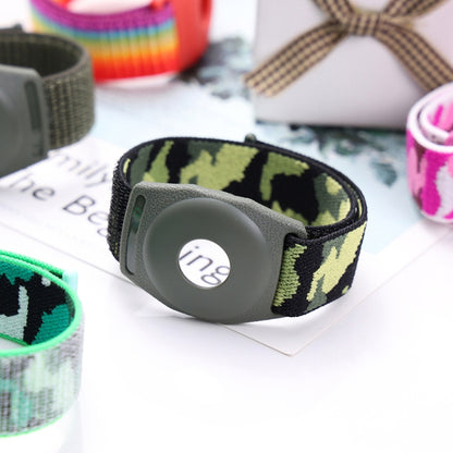สำหรับ AirTag Anti-Lost Device Case Locator Nylon Loop สายนาฬิกา สายรัดข้อมือ, 17cm (Army Green Camouflage), 22cm (Army Green Camouflage), 17cm (Deep Green Camouflage), 22cm (Deep Green Camouflage), 17cm (Purple Camouflage), 22cm (Purple Camouflage)   ...