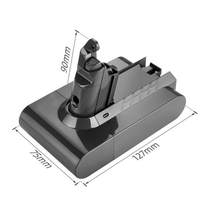 สำหรับแบตเตอรี่สำรองสำหรับเครื่องดูดฝุ่นแบบใช้มือถือ Dyson V6 Series, V6 2.2Ah