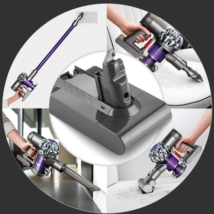 สำหรับแบตเตอรี่สำรองสำหรับเครื่องดูดฝุ่นแบบใช้มือถือ Dyson V6 Series, V6 2.2Ah