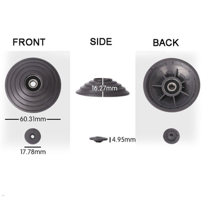 สำหรับ Dyson V10 / V11 เครื่องดูดฝุ่น 100W หัวดูดแรงบิดสูง V-Ball Wheels, High Torque Suction Head Wheels