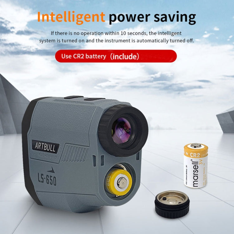 ARTBULL LS-650 เครื่องวัดระยะเลเซอร์กอล์ฟกลางแจ้ง 650m กล้องโทรทรรศน์วัดระยะสูง, LS-650