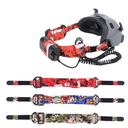 Sunnylife TD487 สำหรับ DJI Avata / FPV Goggles V2 Color Headband สายรัดยางยืดคงที่, Strap (Red)
