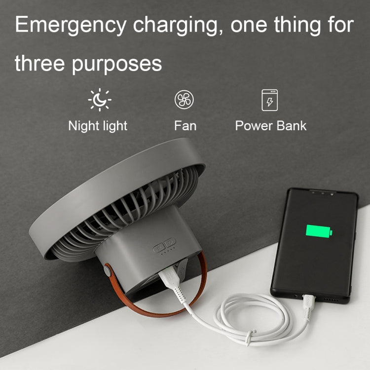 ZK-01 7 นิ้วกลางแจ้ง แคมป์ปิ้ง ไฟ LED ขาตั้งกล้อง พัดลมพกพามัลติฟังก์ชั่น Power Bank แขวนพัดลม