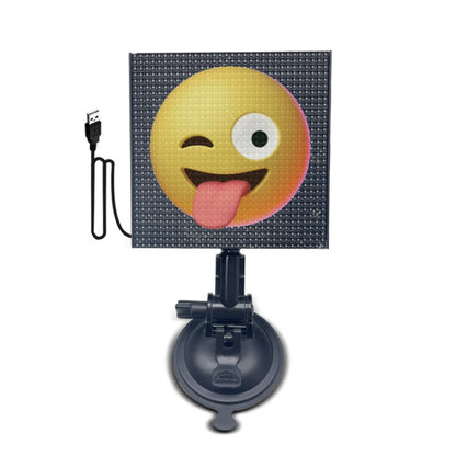 หน้าจอแสดงผล LED Dynamic Emoji Car 5V อินเตอร์เฟส USB, USB Interface