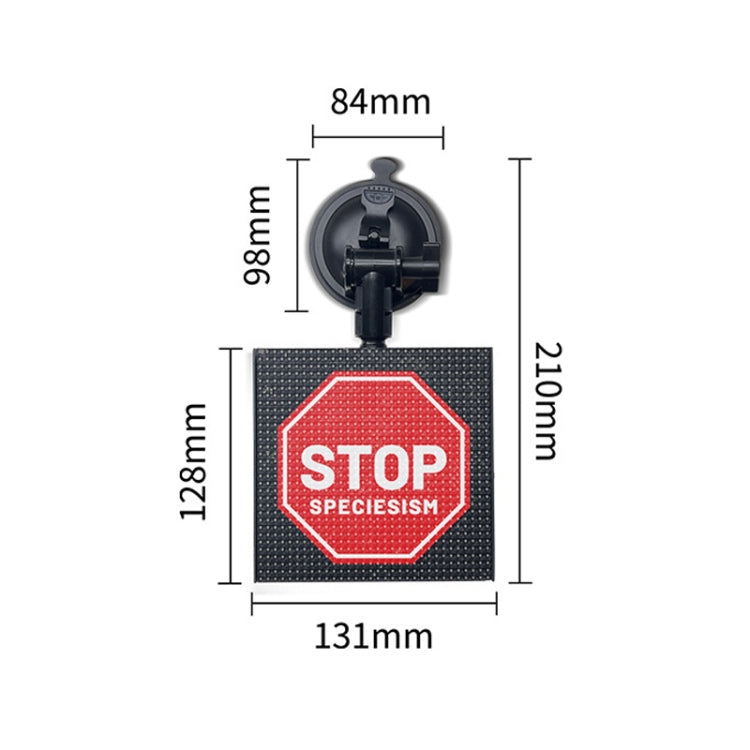 หน้าจอแสดงผล LED Dynamic Emoji Car 5V อินเตอร์เฟส USB, USB Interface
