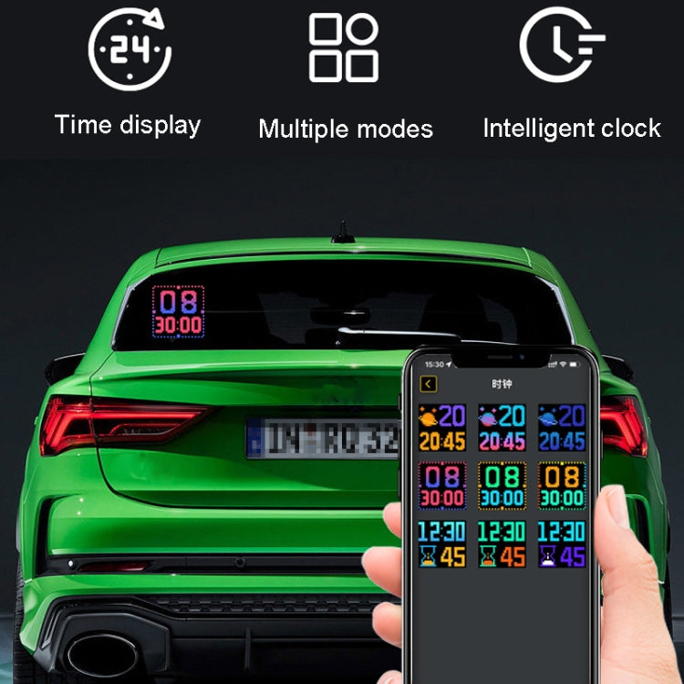 หน้าจอแสดงผล LED Dynamic Emoji Car 5V อินเตอร์เฟส USB, USB Interface