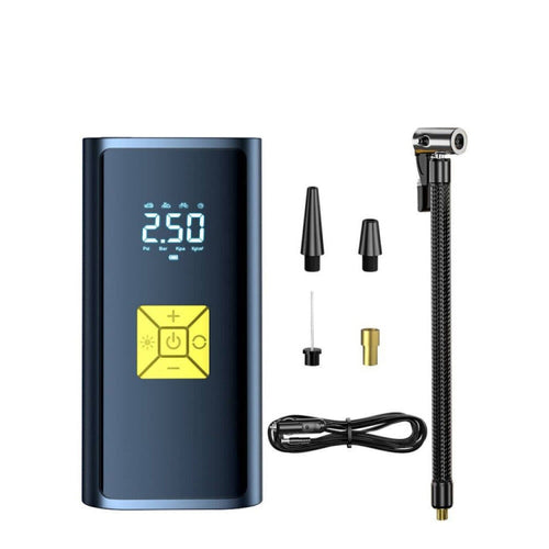 เครื่องสูบลมยางรถแบบพกพาขนาดเล็กสำหรับรถจักรยานยนต์จักรยาน, SUITU ST-9620A Wired Model, SUITU ST-9620B Wireless, SUITU ST-9620C  Wireless Power Bank