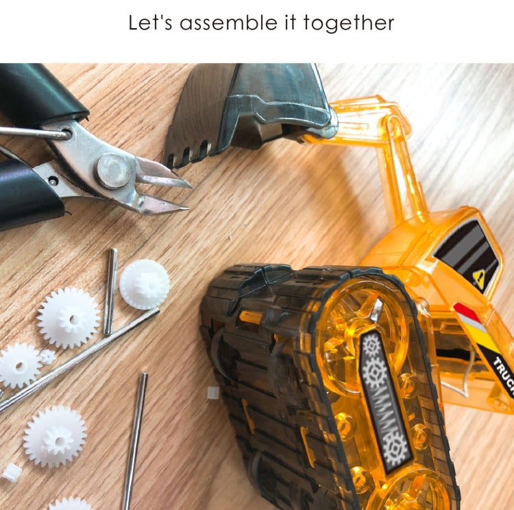 ของเล่นพลังงานแสงอาทิตย์ DIY ประกอบโมเดลรถวิศวกรรมของเล่นเพื่อการศึกษา, Engineering Vehicle